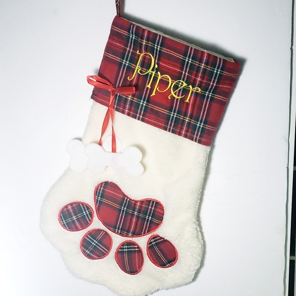 Personalized Pet Xmas Stocking - PIPER - Picture 1 of 4